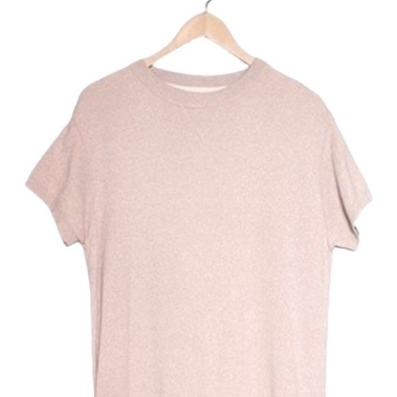 J. Jill Short Sleeve Maxi Sweatshirt Dress Mauve Heather Women’s Size Medium - Picture 5 of 10